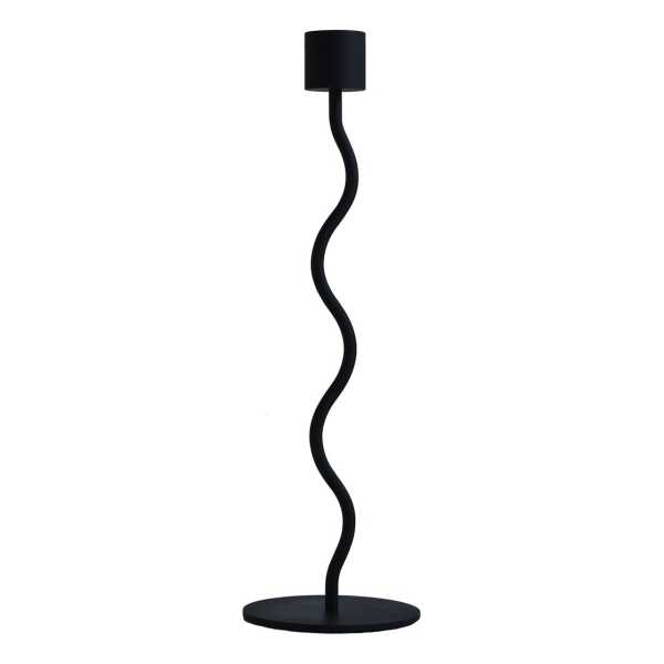 Cooee Design Curved Kerzenständer 26cm Black