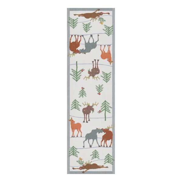 Ekelund Linneväveri Clumsy moose Tischläufer 35 x 120cm
