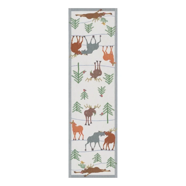 Ekelund Linneväveri Clumsy moose Tischläufer 35 x 120cm