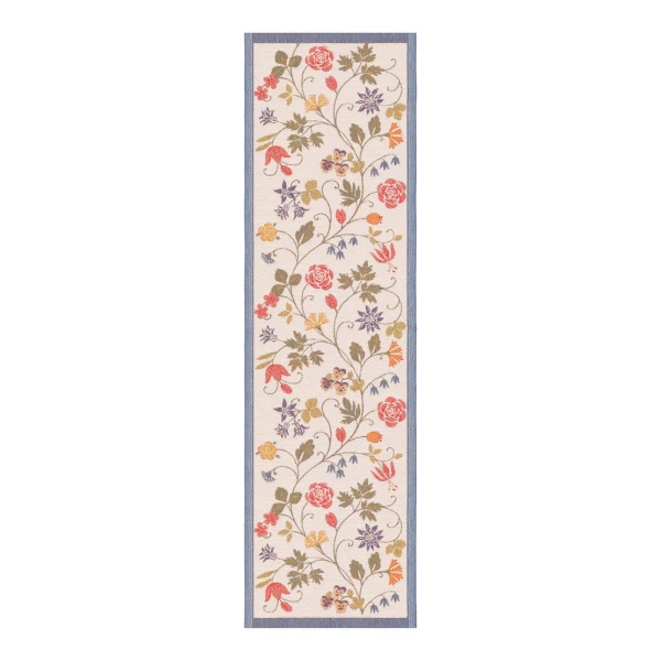 Ekelund Linneväveri Flower Tischläufer 35x120 cm Multi