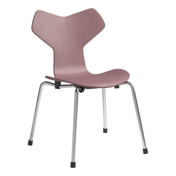 Fritz Hansen Grand Prix Kinderstuhl Wild rose Esche lackiert-Chrom