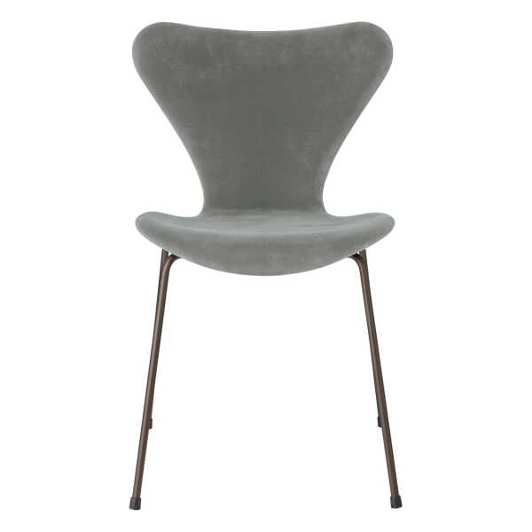Fritz Hansen - Serie 7 Stuhl, Vollpolsterung, brown bronze / Velvet Belfast siegelgrau