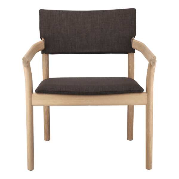 Gärsnäs Vyn Sessel mit gepolsteter Rückenlehne Monocoat natural-Lido 46 mole