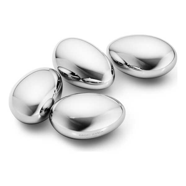 Georg Jensen - Sky Eiswürfel 4er-Set, Edelstahl