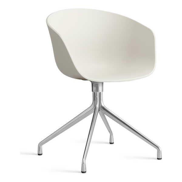 HAY - About A Chair AAC 20, Aluminium poliert / melange cream 2.0 (Filzgleiter)