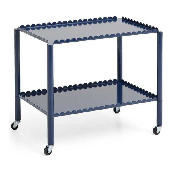HAY Arcs Trolley Low Servierwagen Steel blue