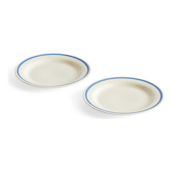 HAY - Sobremesa Teller, ⌀ 18,5 cm, blau (2er-Set)
