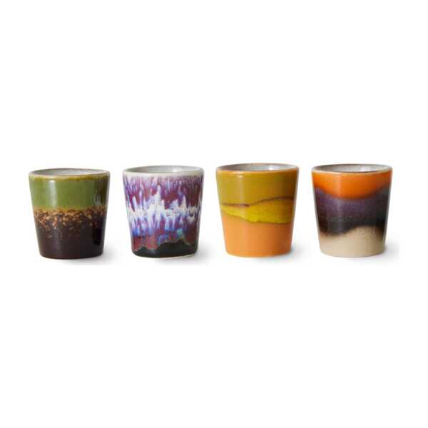 HKliving 70's Eierbecher 4er Pack Island