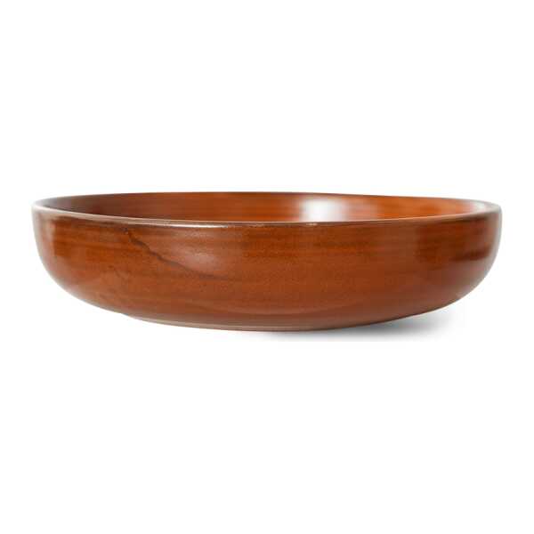HKliving Home Chef tiefer Teller large Ø21,5cm Burned orange