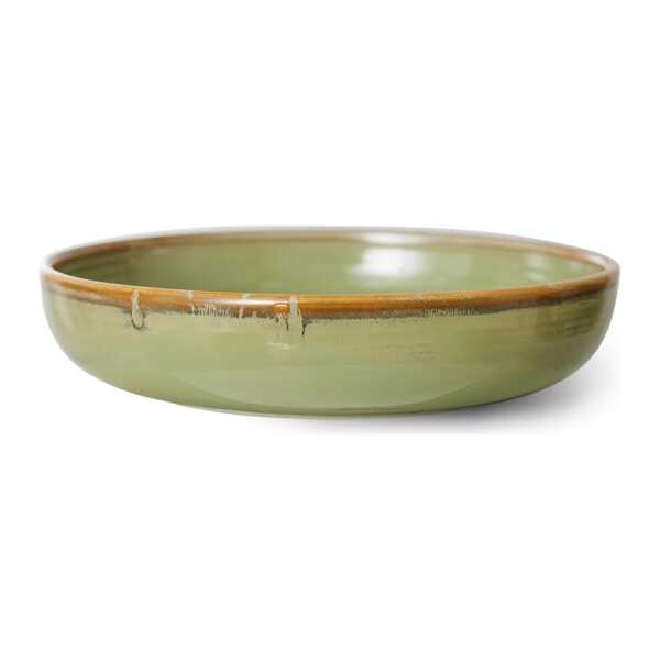 HKliving Home Chef tiefer Teller large Ø21,5cm Moss green