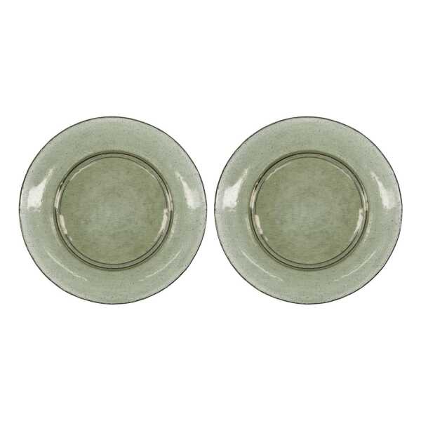 House Doctor Rain Teller Ø27cm 2er Pack grün
