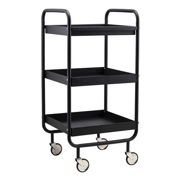 House Doctor Servierwagen mit abnehmbaren Tablett Schwarz