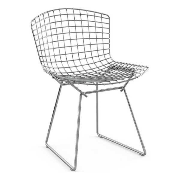 Knoll - Bertoia Stuhl ohne Polster, Chrom