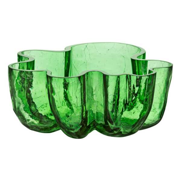 Kosta Boda Crackle Schale 10,5 cm Grün