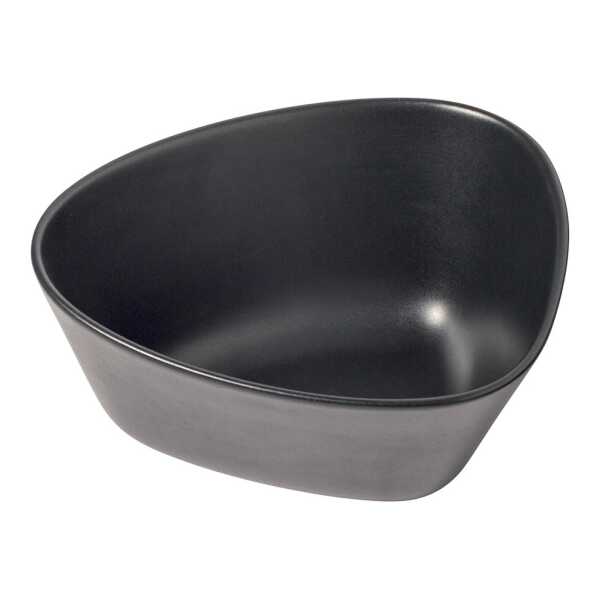 LIND DNA Curve Stoneware Schale M 20 x 22cm Black