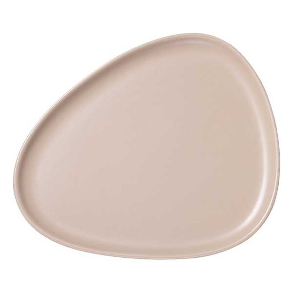 LIND DNA Curve Stoneware Teller 26 x 30cm Sand