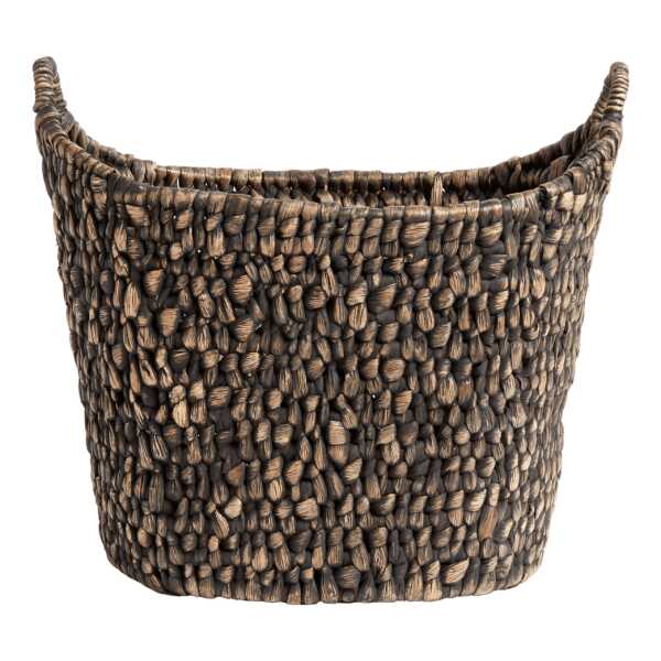 MUUBS Basha Korb Ø42 cm Wasserhyazinthe-schwarz