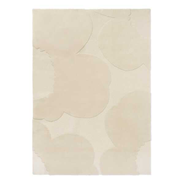 Marimekko Iso Unikko Wollteppich Natural White, 170x240 cm