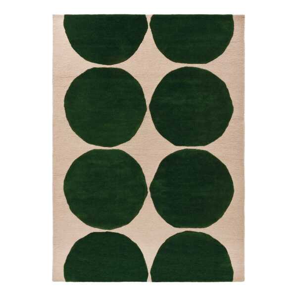 Marimekko Isot Kivet Wollteppich Green, 140x200 cm
