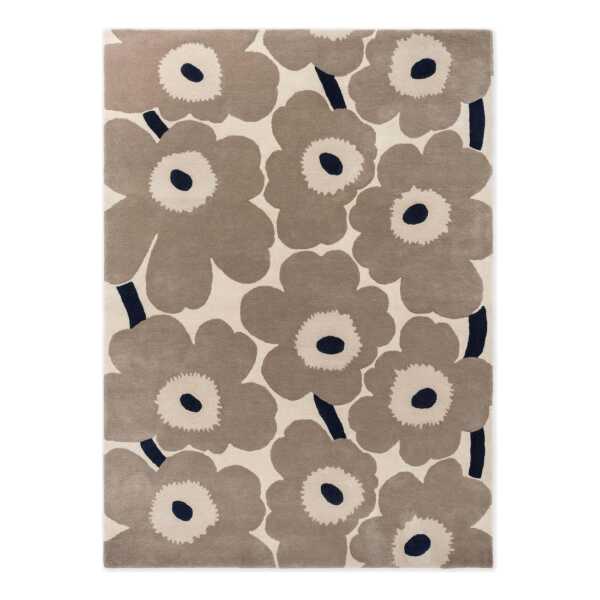 Marimekko Unikko Wollteppich Greige, 200x280 cm