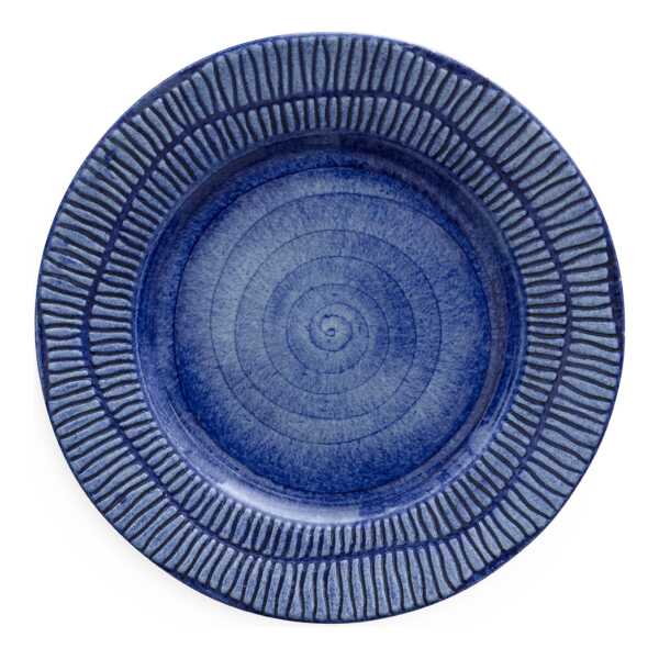 Mateus Stripes Teller Ø21cm Blau