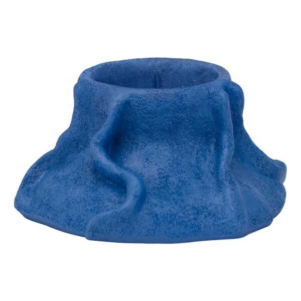 Mette Ditmer Art Piece lava Kerzenhalter Ø12,5cm Cobalt
