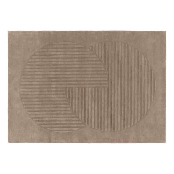 NJRD Levels Wollteppich circles mole 200 x 300cm