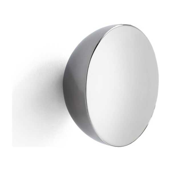 New Works Aura Wandspiegel small Edelstahl