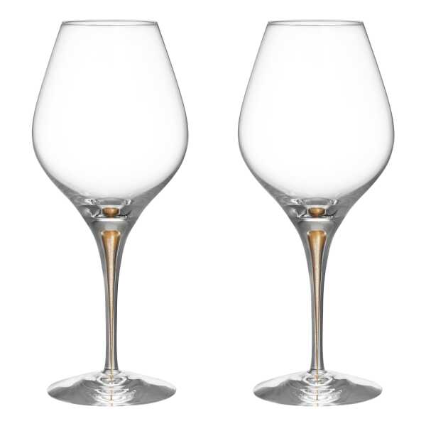 Orrefors Intermezzo Aroma Weinglas 62 cl 2er-Pack Gold