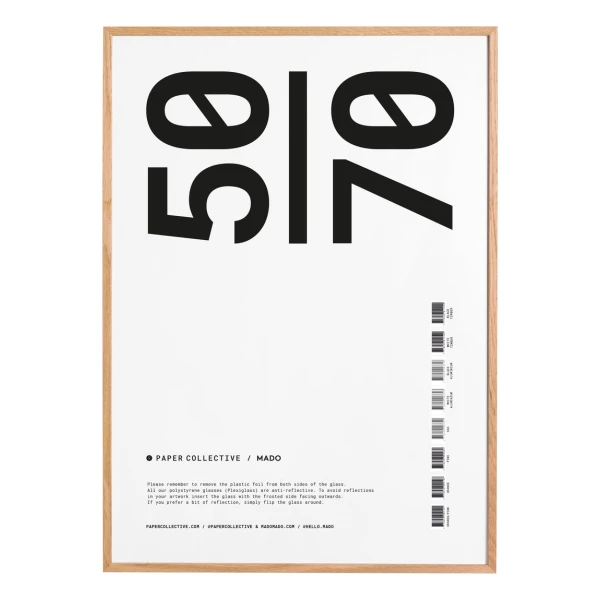 Paper Collective Paper Collective Bilderrahmen Plexiglas-Eiche 50 x 70cm