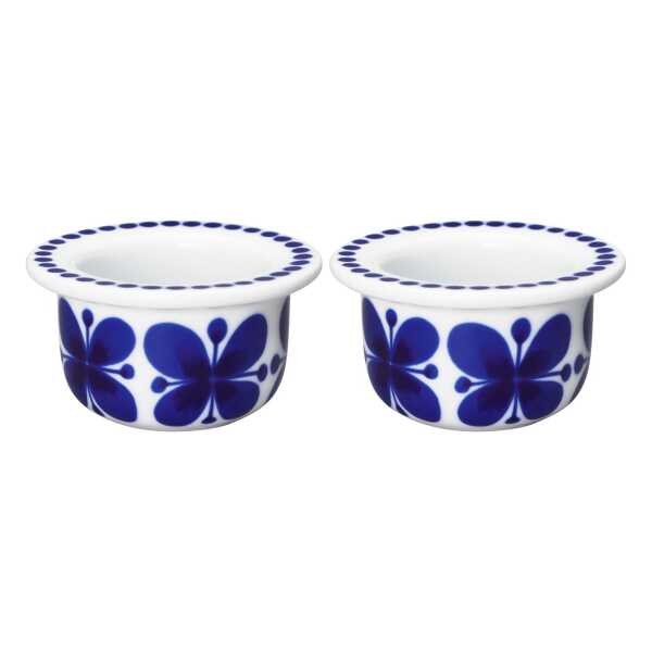 Rörstrand Mon Amie Eierbecher 2er Pack Weiß-blau