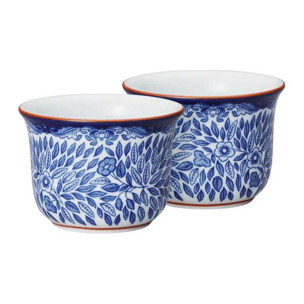 Rörstrand Ostindia Floris Eierbecher 2er Pack Blau-weiß