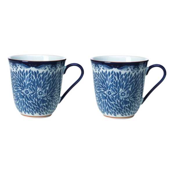 Rörstrand Ostindia Floris Tasse 30 cl 2er Pack Blau