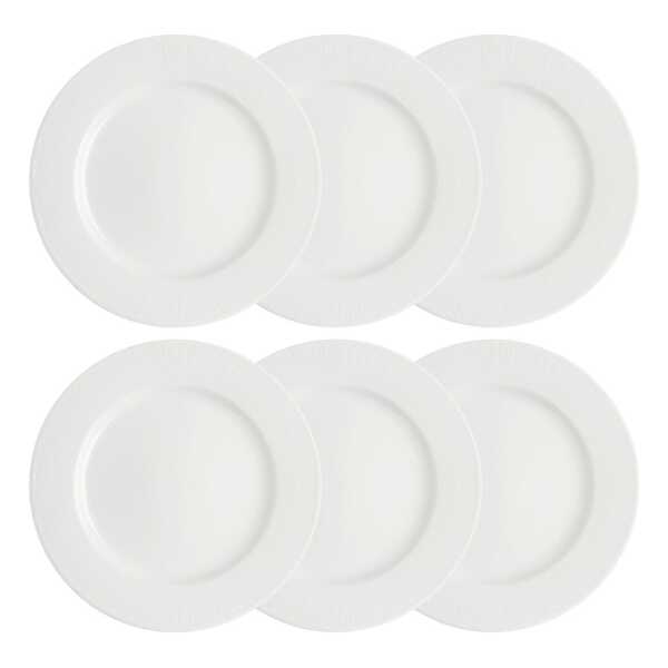 Rörstrand Swedish Grace Teller Ø 27cm 6er Pack 6er Pack weiß Weiß