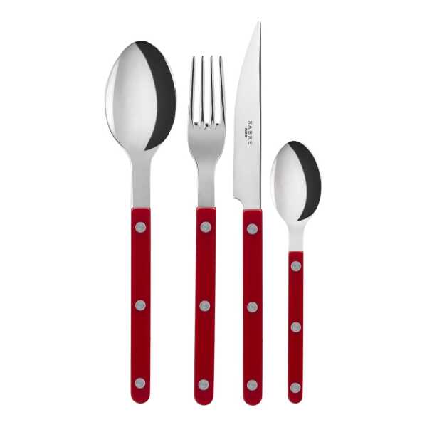 SABRE Paris Bistrot Besteck shiny 24 Teile Burgundy