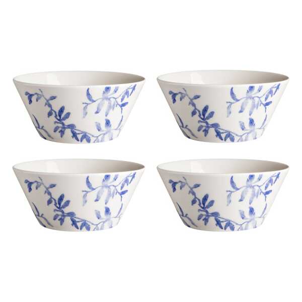 Scandi Living Havspil Schale 60 cl 4-pack Blau-weiß