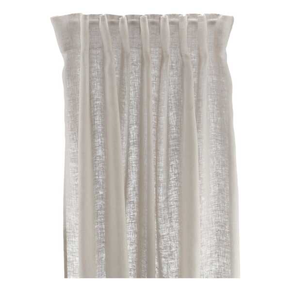 Scandi Living Serenity Gardine mit Multiband 129 x 250cm Greige