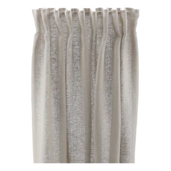 Scandi Living Tranquility Gardine mit Multiband 139 x 250cm Greige