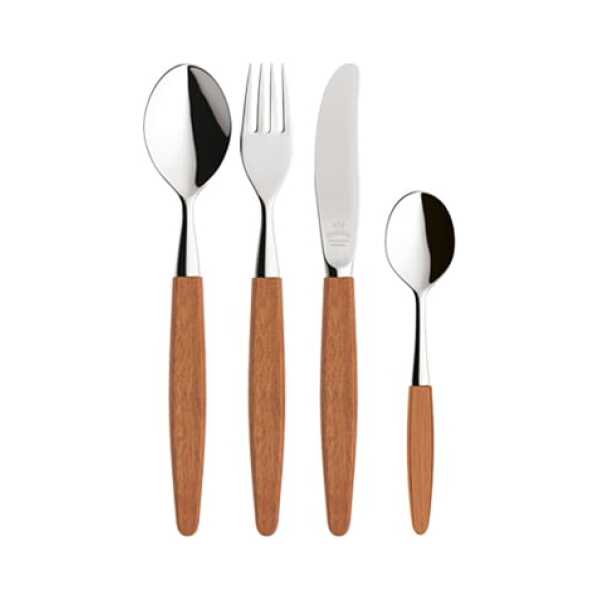Skaugum of Norway Skaugum Geschenk-Set Besteck 4 Teile Ecco Teak