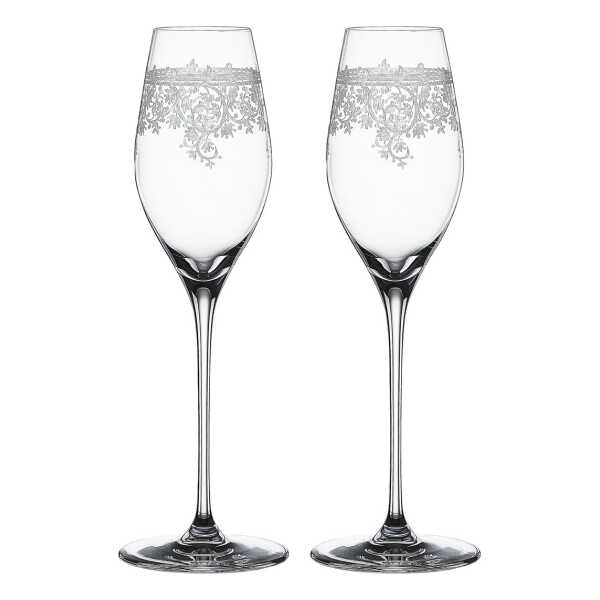 Spiegelau Arabesque Champagnerglas 30 cl 2er-Pack Klar