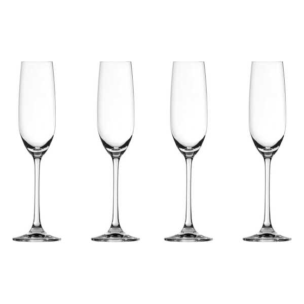 Spiegelau Salute Champagnerglas 21cl, 4er Pack Klar