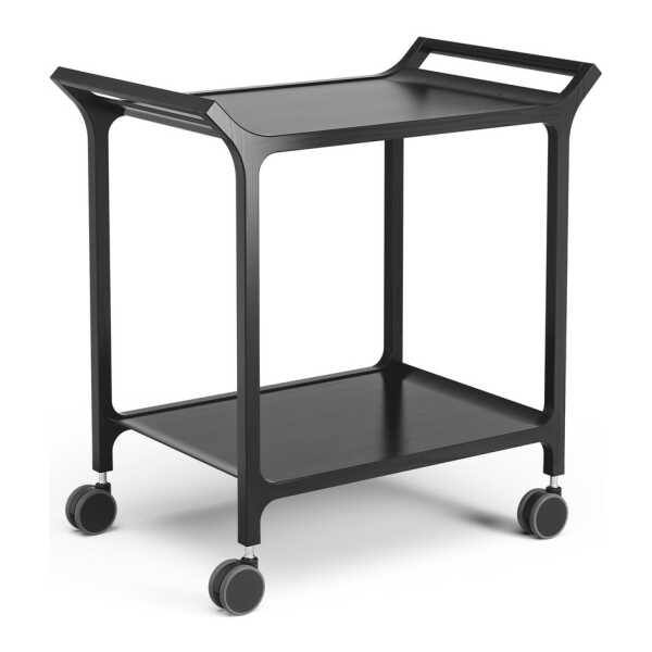 Swedese Teatime Servierwagen Esche schwarz glasiert
