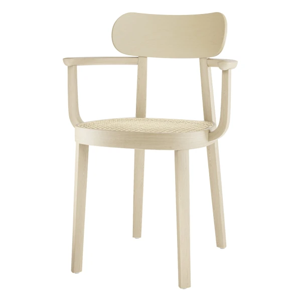 Thonet - 118 F Armlehnstuhl Rohrgeflecht, Birke natur