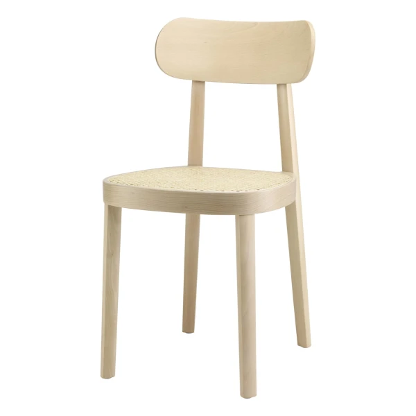 Thonet - 118 Stuhl, Rohrgeflecht mit Kunststoffstützgewebe / Buche hell (TP 107)