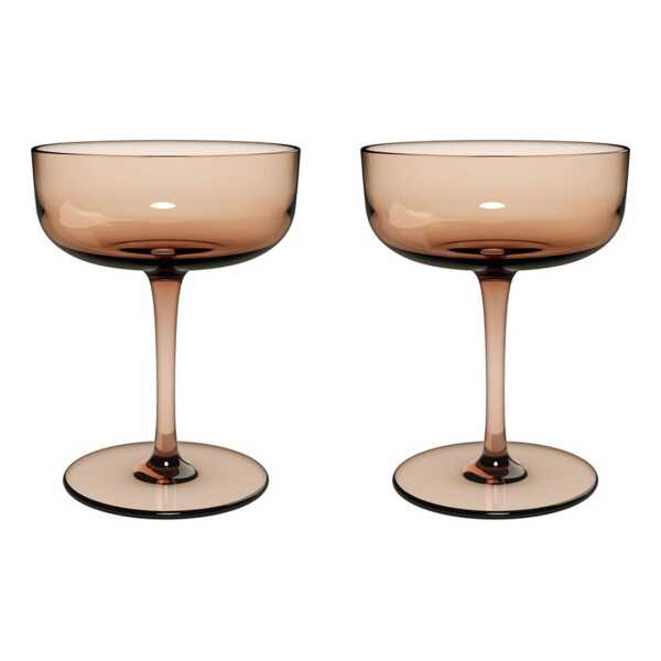 Villeroy & Boch Like Champagnerglas coupe 10 cl 2er Pack Clay