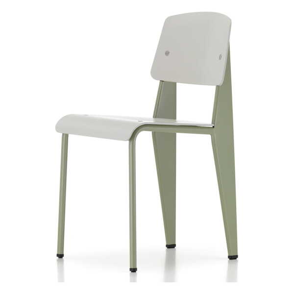 Vitra - Prouvé Standard SP Chair, Gris Vermeer (glatt) / warmgrey, Filzgleiter (Hartboden)