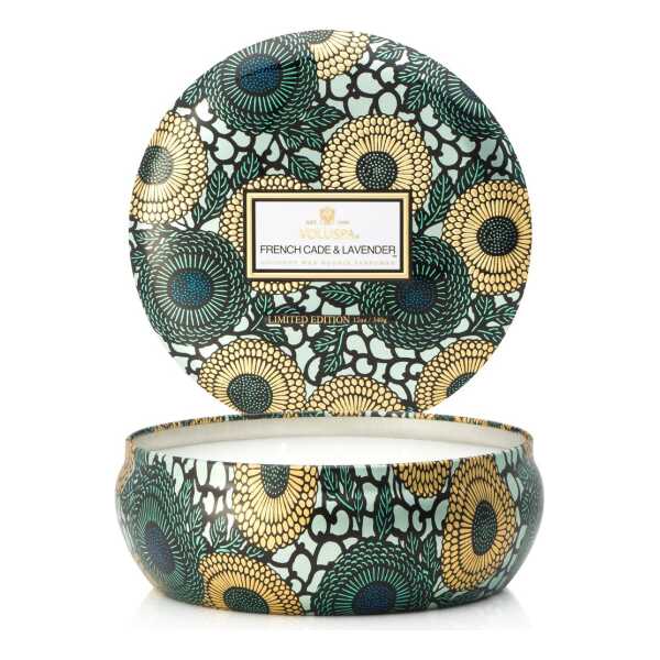 Voluspa 3-Docht Duftkerze in Dose 60h French Cade & Lavender