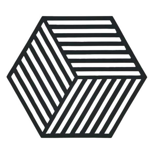 Zone Denmark Hexagon Topfuntersetzer Schwarz