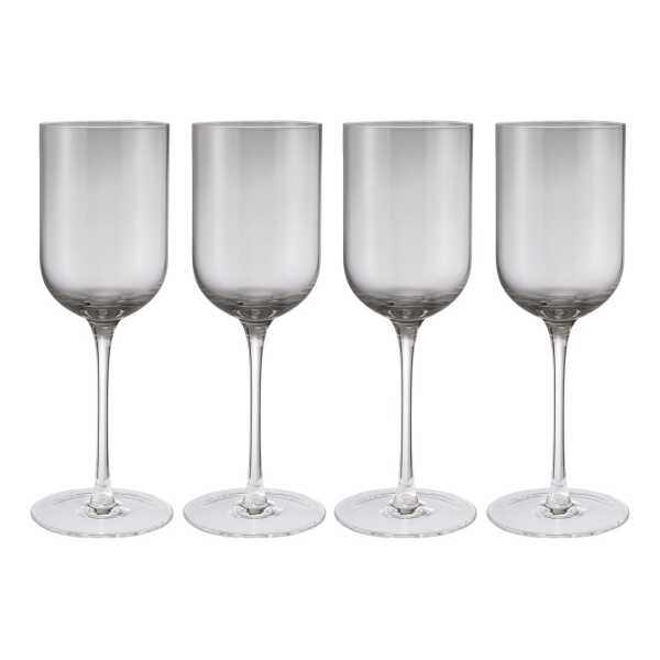 blomus Fuumi Weinglas 31 cl 4er-Pack Smoke-klar