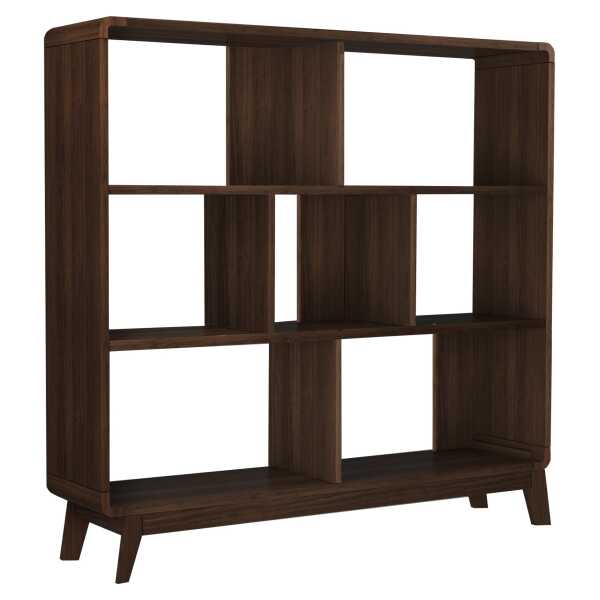 Bücherregal in Nussbaumoptik